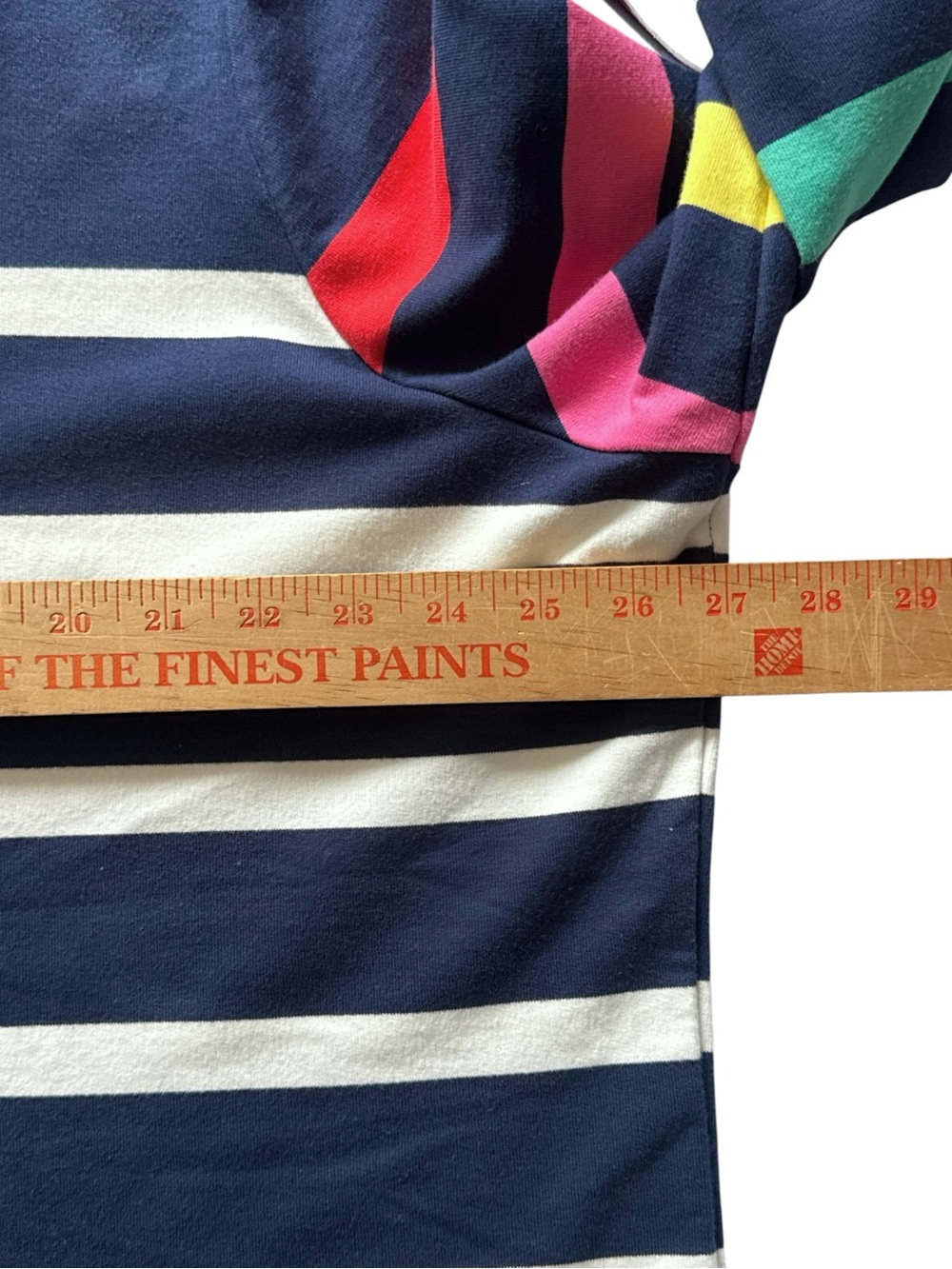 Joules Saunton Sweatshirt Womens XL Blue Multi-Striped Nautical Coastal Preppy - Picture 12 of 14